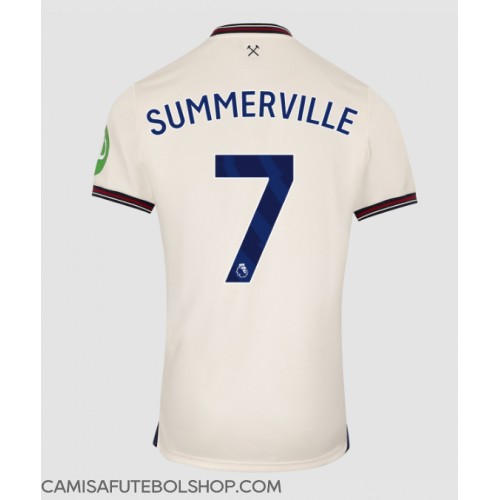 Camisa de time de futebol West Ham United Crysencio Summerville #7 Replicas 2º Equipamento 2025-26 Manga Curta Camisa de time de futebol West Ham United Crysencio Summerville #7 Replicas 2º Equipamento 2025-26 Manga Curta